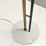 Lampadaire expérimental rare en laiton, aluminium et verre par Arredoluce, Italie