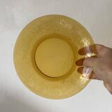 Amber GLASS PLATES 70s