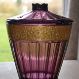Large ornamental punch bowl/Art Deco pot Amethyst August Walther