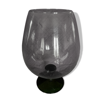 Coupe, vase en verre années 70
