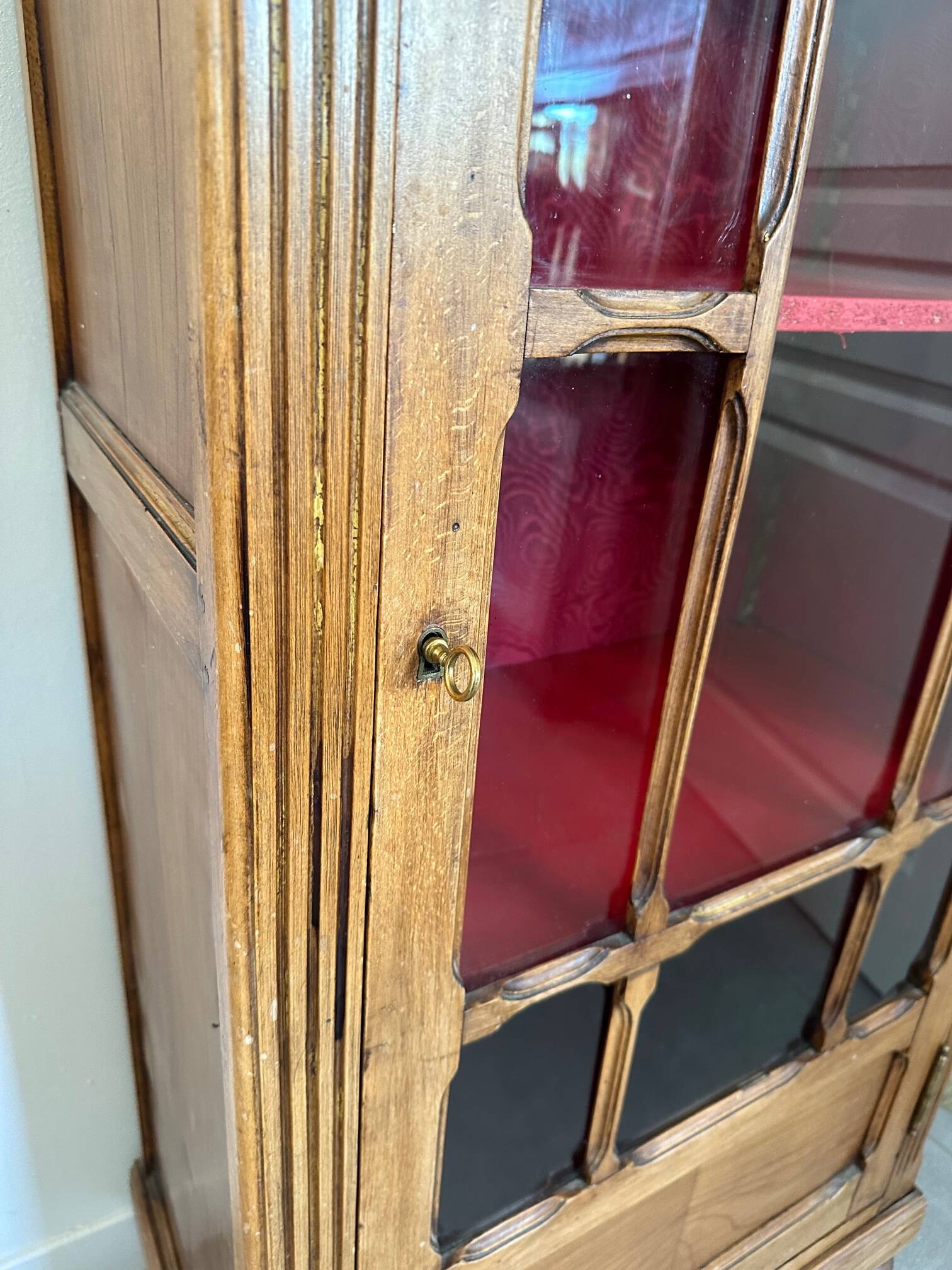 Small walnut display case