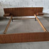 Lit scandinave en teck vintage