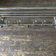 1950s chrome bathroom coat rack with shelf