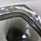 Murano glass Sommerso smoky grey and transparent empty pocket cup 20cm