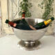 French champagne cooler bowl Leclerc Briant Vinum silver plated