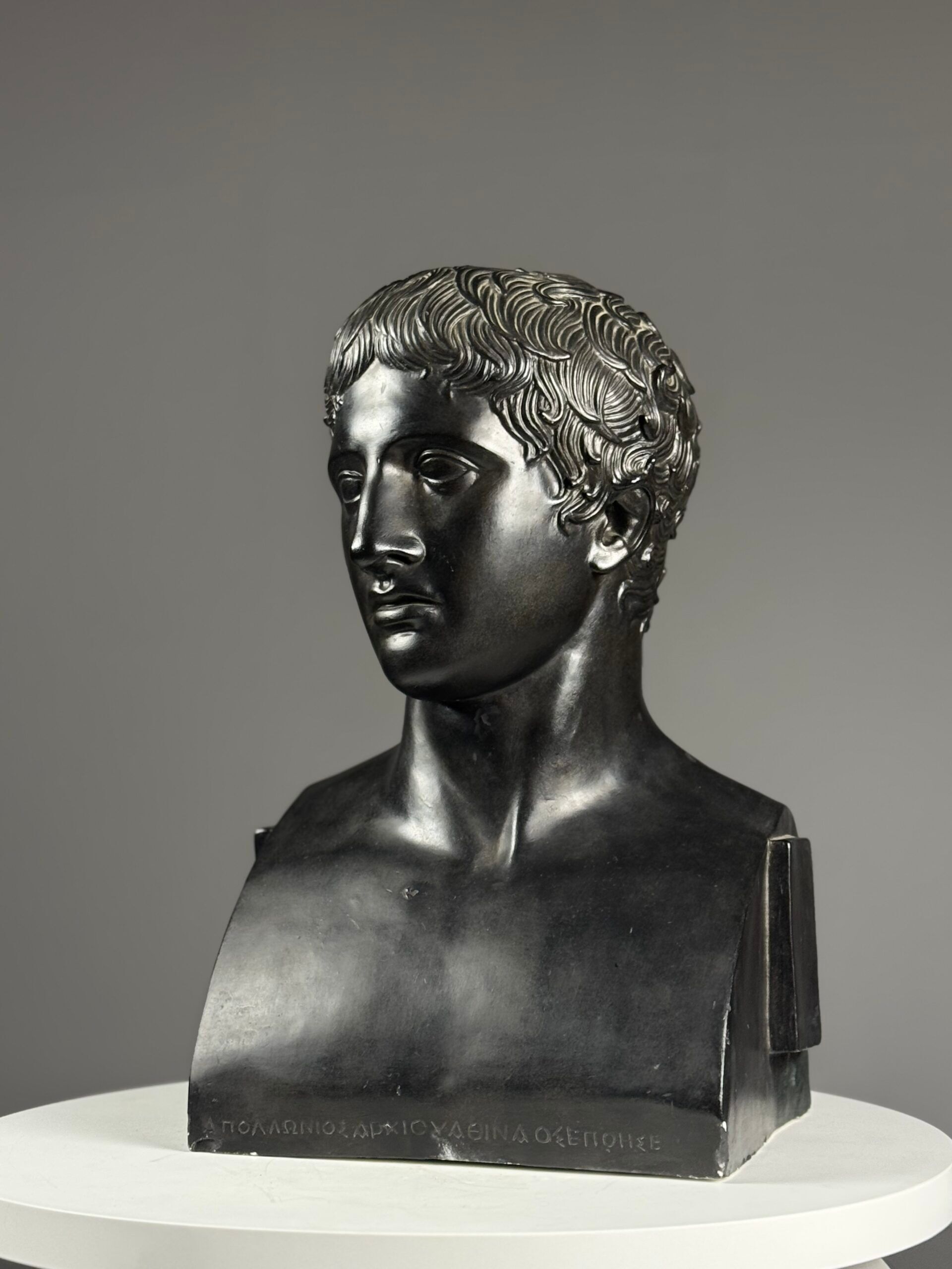Buste grec de Doryphoros fin du 20e siècle