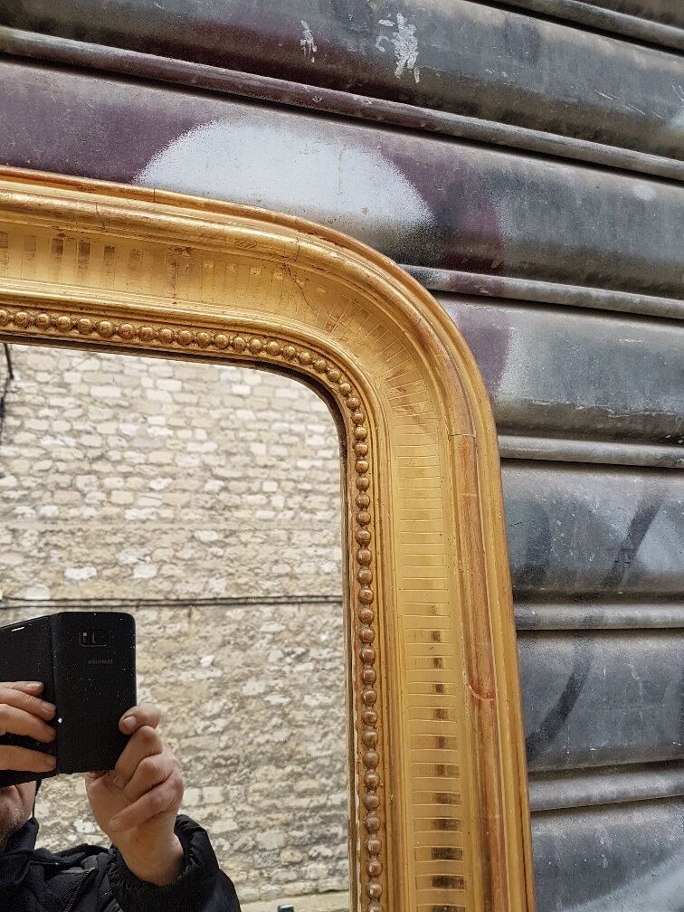 Large Louis-Philippe mirror 180 cm c 111 cm