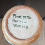 Large Vallauris vase signed by Jacques Fonck and Jean Matéo, 1950s.