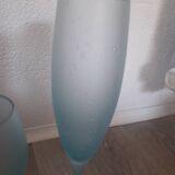 Lot tête a tête verrerie de Biot verre souffle bulle coupes à champagne verres à pieds