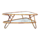 Grande table basse en rotin par Dirk van Sliedrecht pour Rohe Noordwolde.