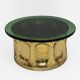 Mid-century Modern Italian Murano Glass and Brass Coffee Table, 1970s