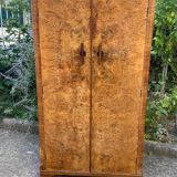 Small Art Deco cabinet 1930 in elm burl