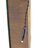 1930s art deco toilet cabinet with mirror in walnut, czechoslovakia