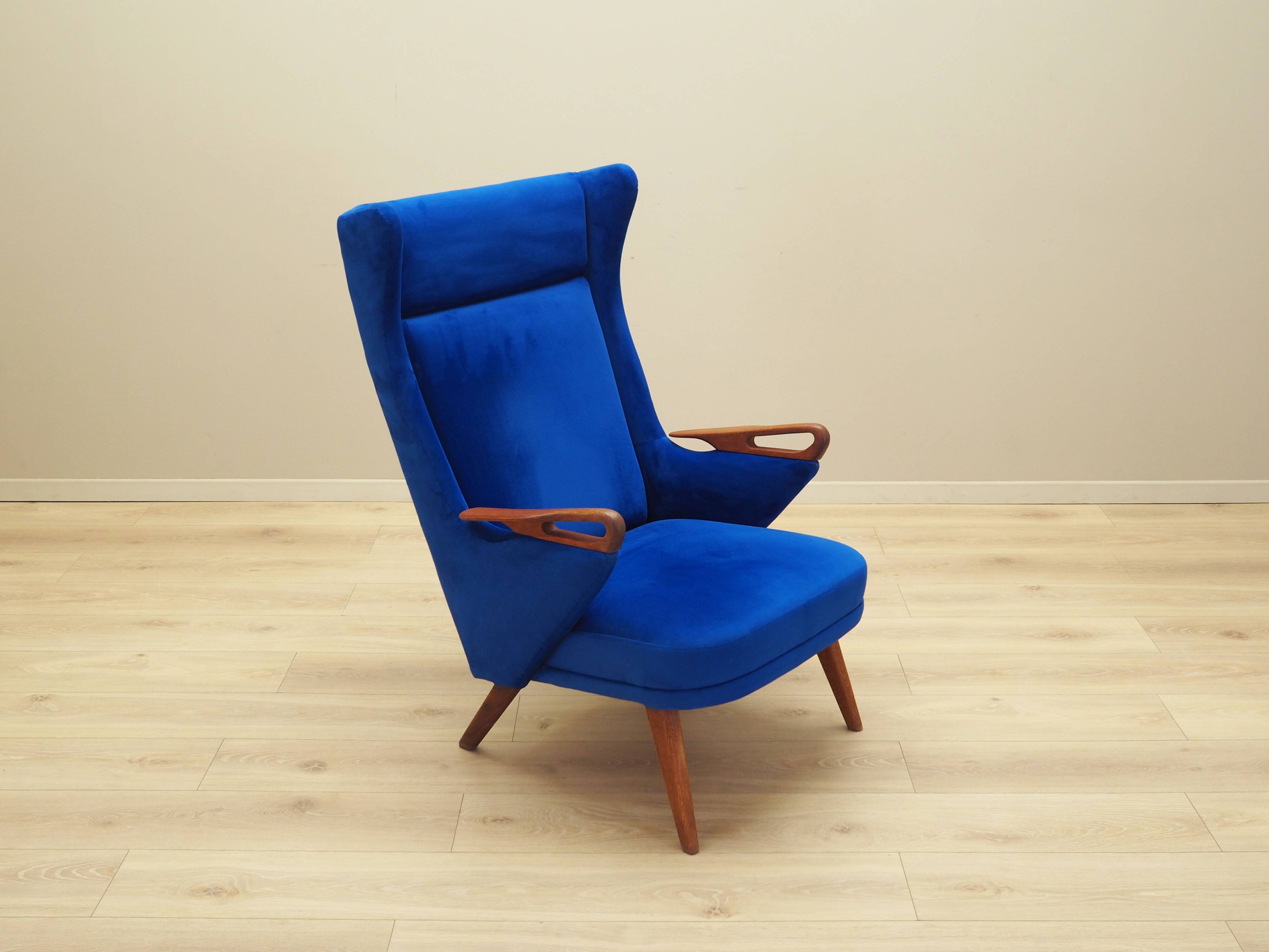 Blue living room set, Danish design, 1960s, designer: Chresten Findahl Brod
