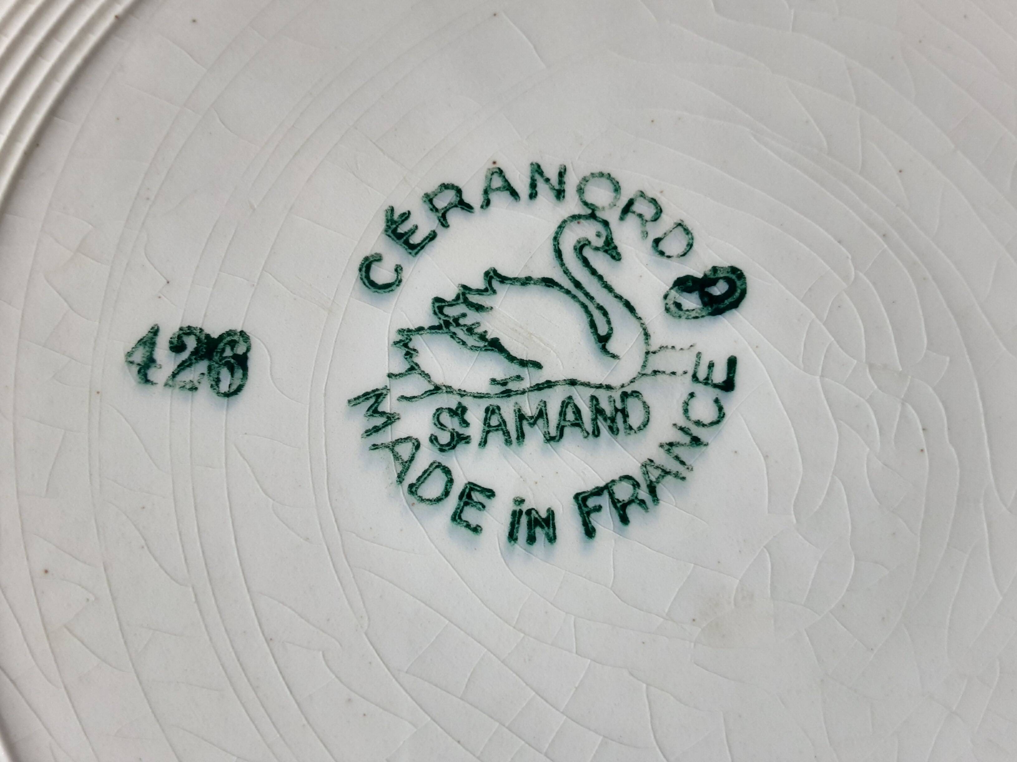 Assiette  plate St amand