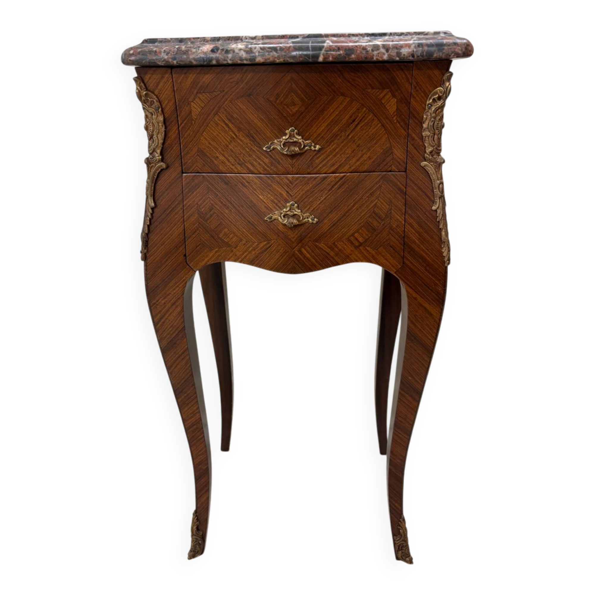 Commode. Avec plateau en marbre.