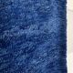 Moroccan Berber carpet Beni Ouarain plain blue mottled 3,19x2.24m