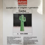 Gufram Cactus, 1972 by Guido Drocco and Franco Mello 1616/2000 Original Green