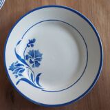 6 assiettes plates gien Albéric