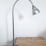 Workshop / industrial lamp - Orientable - Brushed metal - 50s