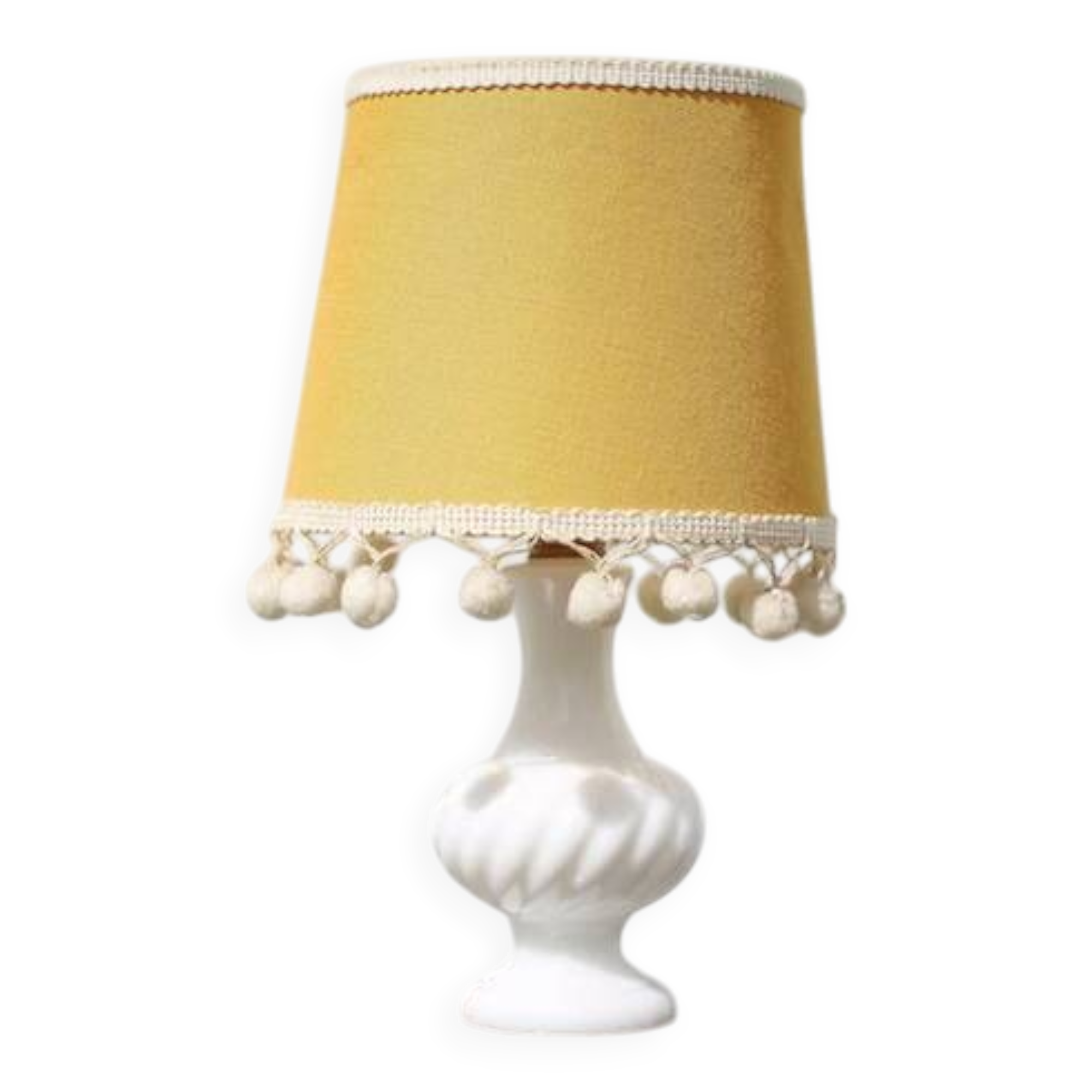 Vintage table lamp, small table lamp, milk glass lamp, decoration