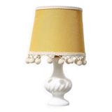 Vintage table lamp, small table lamp, milk glass lamp, decoration