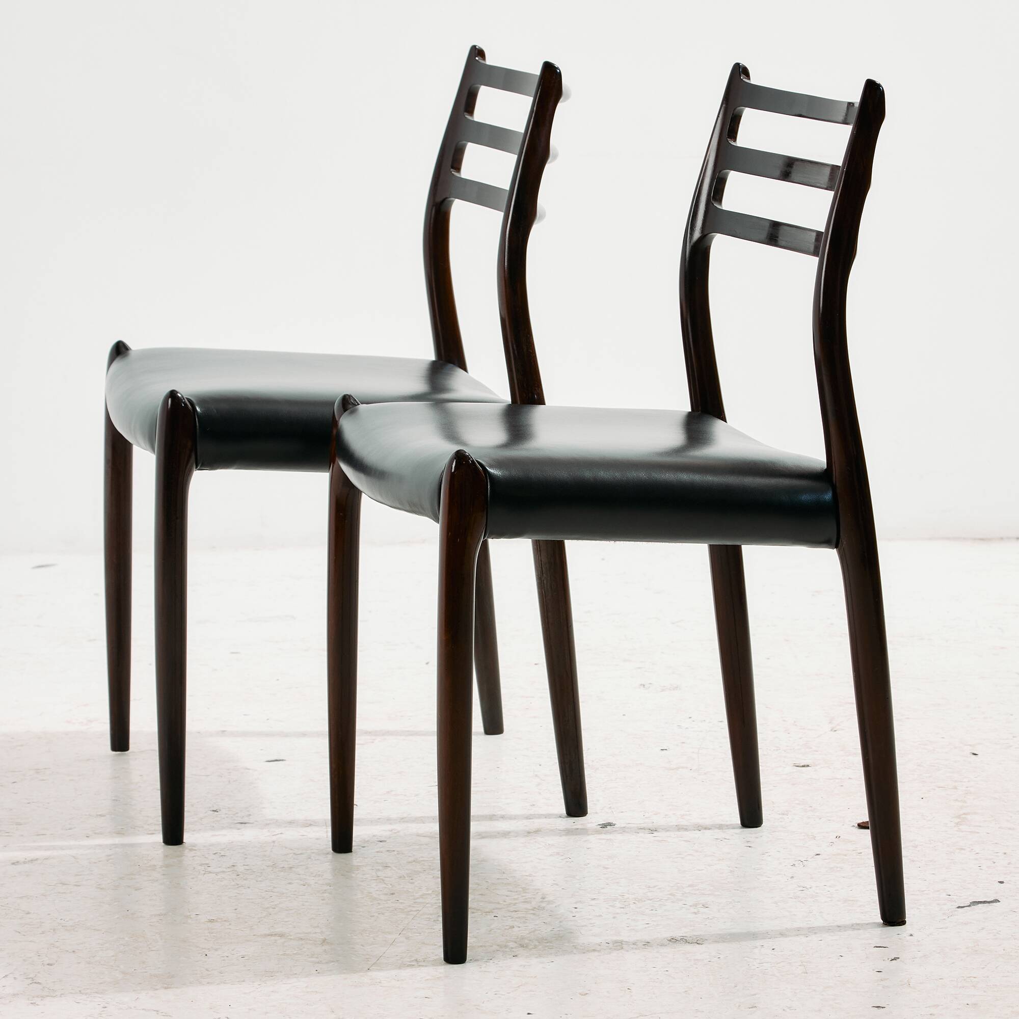Model 78 chair, by Niels O. Møller for J.L. Møllers Møbelfabrik, Set of 2