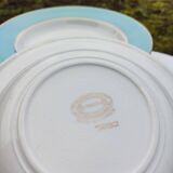 Set of 6 deep plates l'Amandinoise model Poreylor