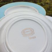 Set of 6 deep plates l'Amandinoise model Poreylor