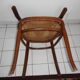 Fauteuil en bois et cannage