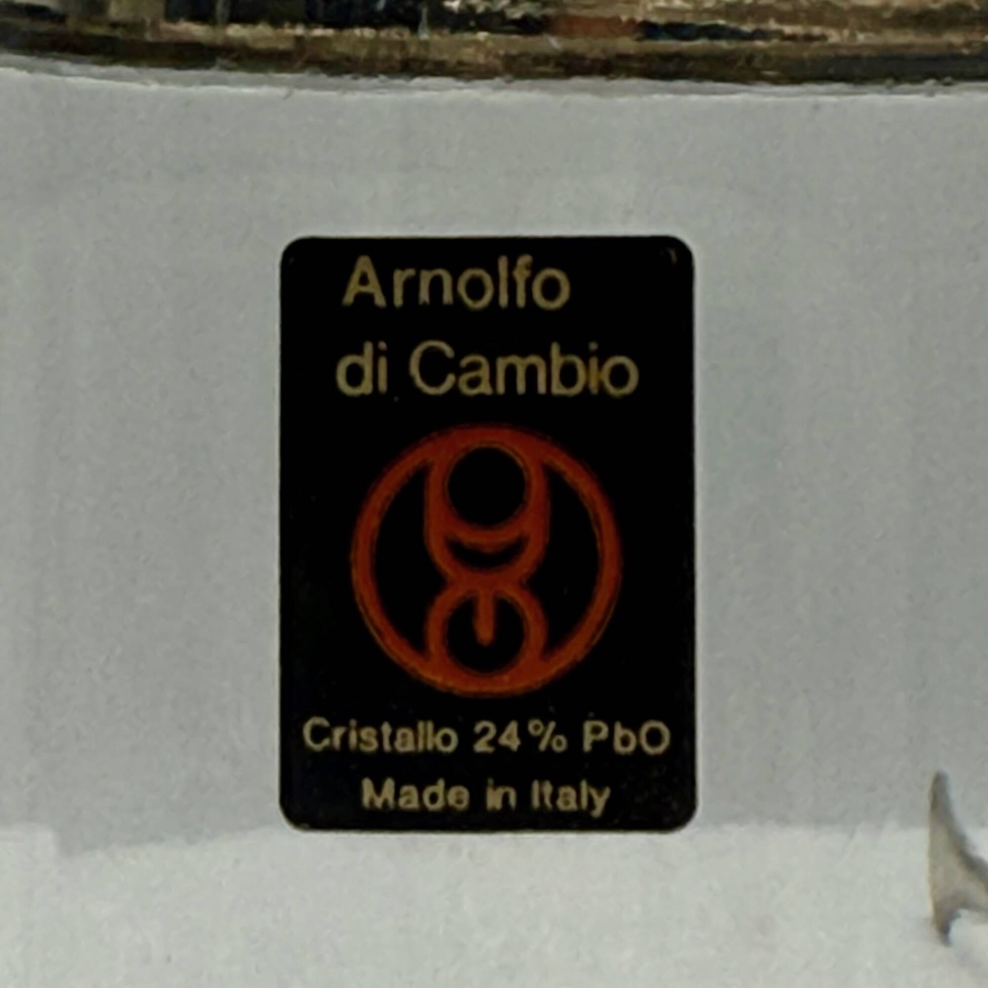 Arnolfo Di Cambio Vintage Ice Bucket in Crystal and Metal, 1980s