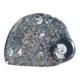Marble trinket tray with ammonite fossil