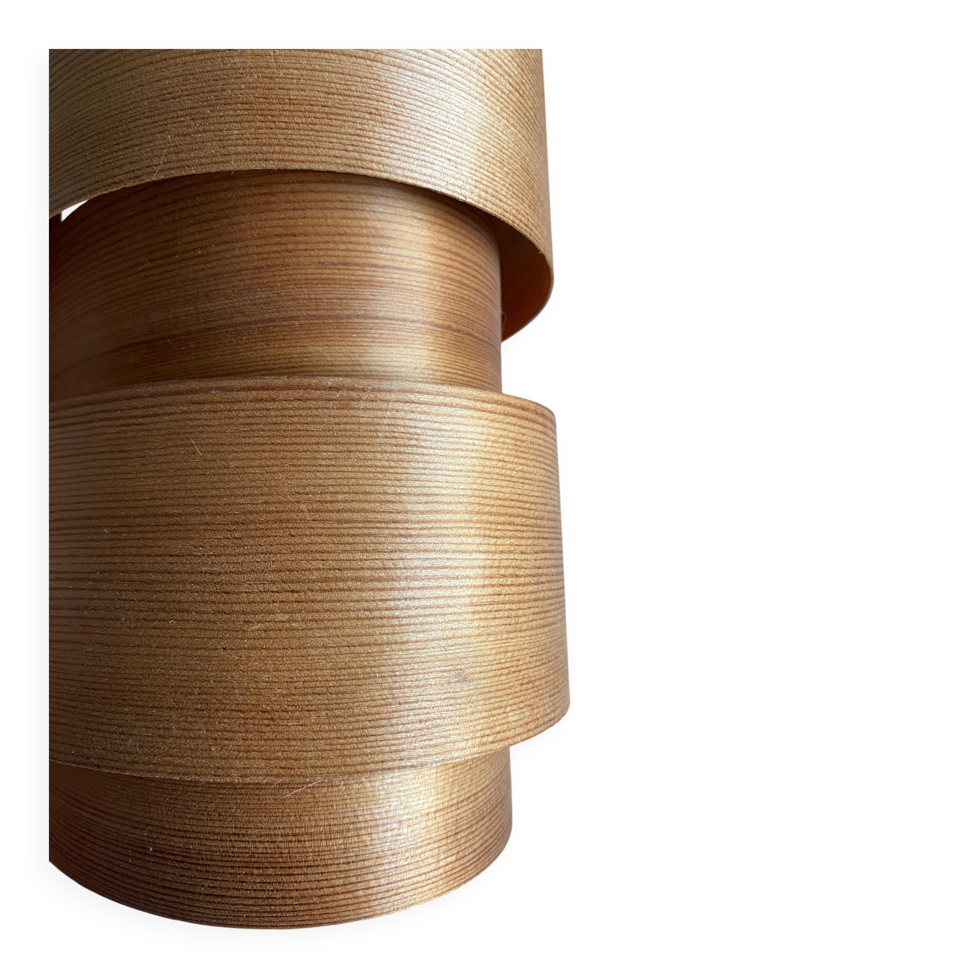 Mid-Century Modern Pine Veneer Wall Lamp by Translandia, Denmark 1960s