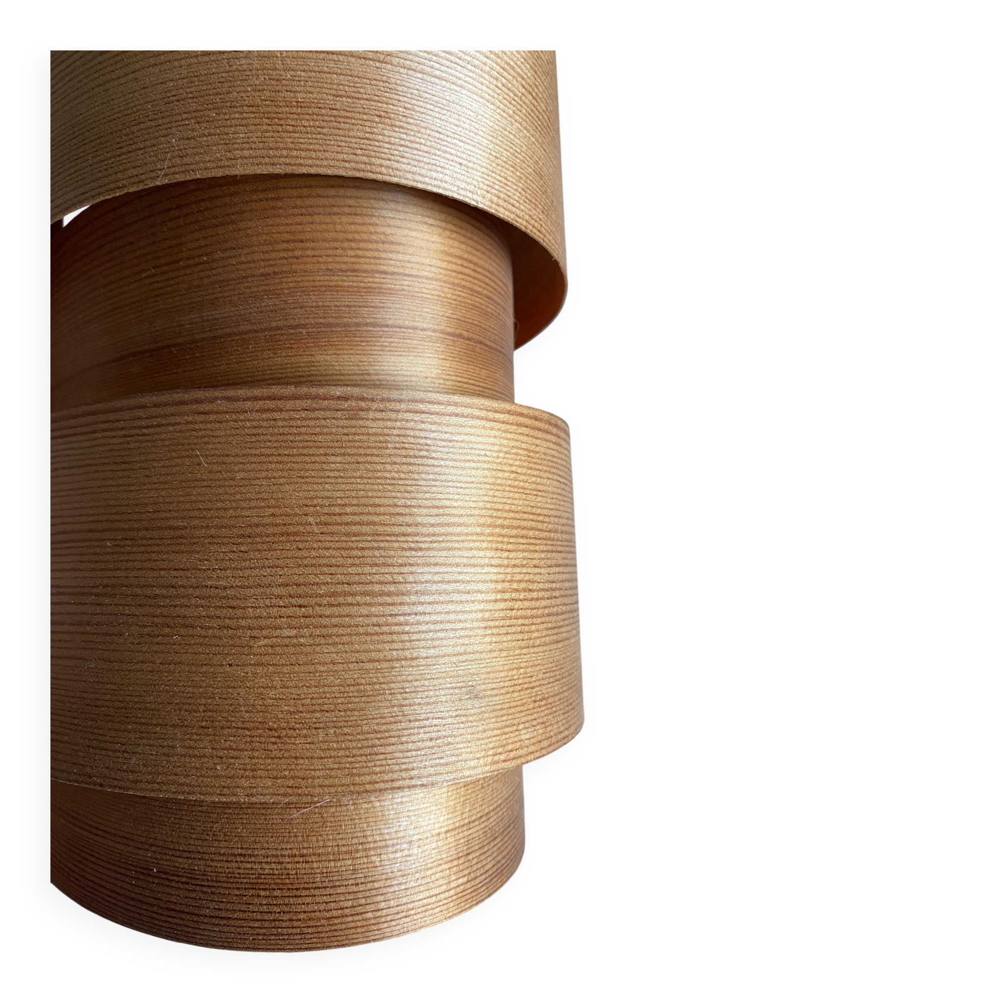 Mid-Century Modern Pine Veneer Wall Lamp by Translandia, Denmark 1960s