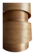 Mid-Century Modern Pine Veneer Wall Lamp by Translandia, Denmark 1960s