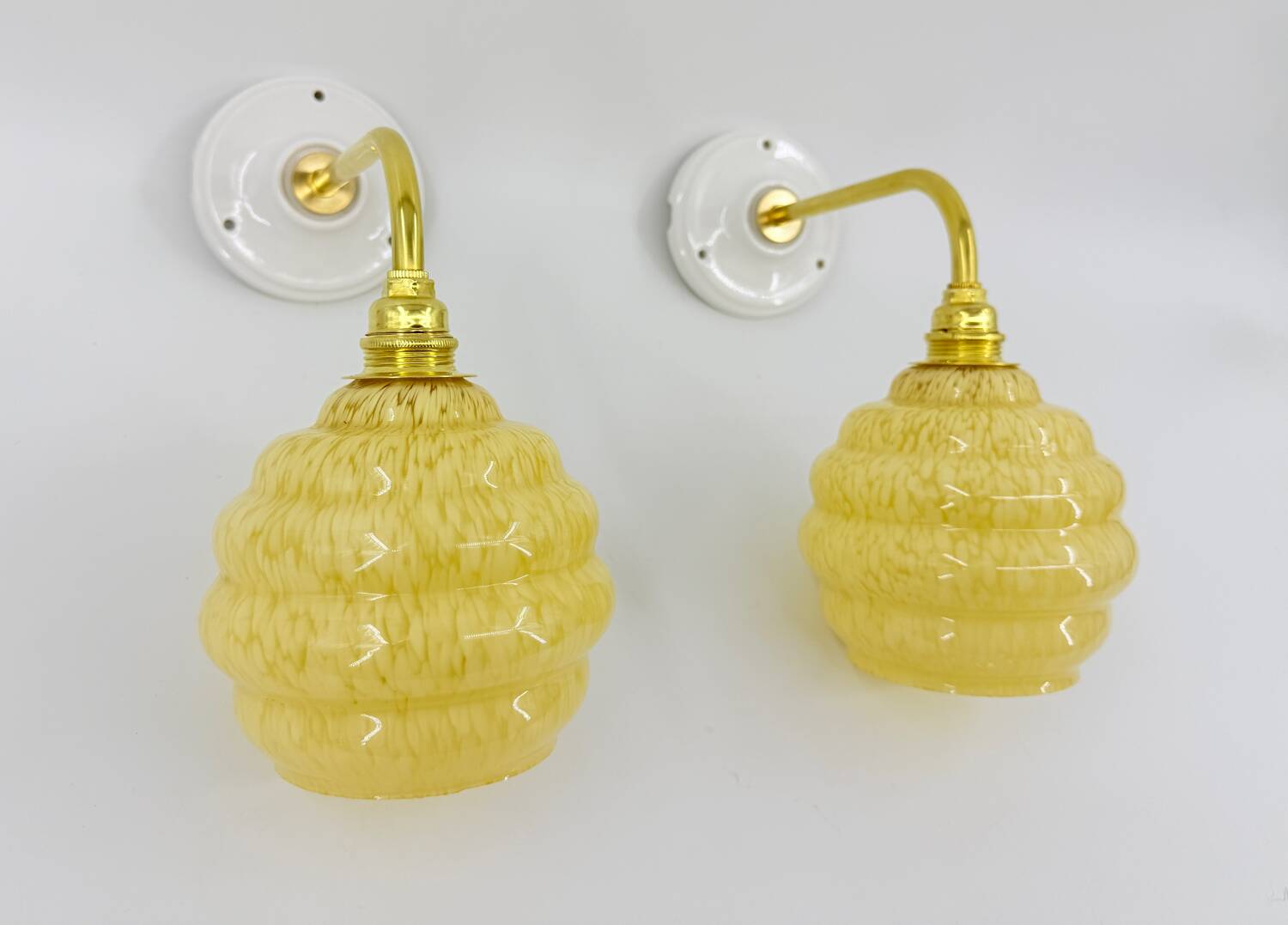 Vintage Clichy wall lights