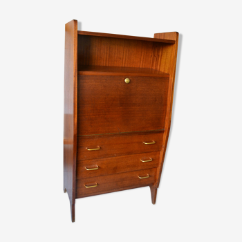 Vintage mahogany wing shaped secretary