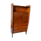 Vintage mahogany wing-shaped secretary