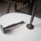 Pair of old tin candlesticks