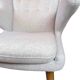 Teddy chair - Model AP 19 - Light grey Hallingdal fabric - Teak nails - Hans J. Wegner - P.P Møbler