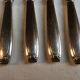 Art Deco silver metal knives
