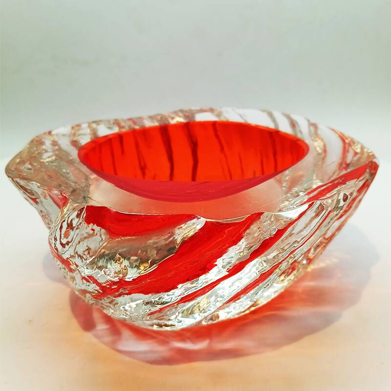 1960s Big Geode - Ashtray or Catch-all in Murano Glass.