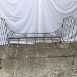 Wrought iron folding bed