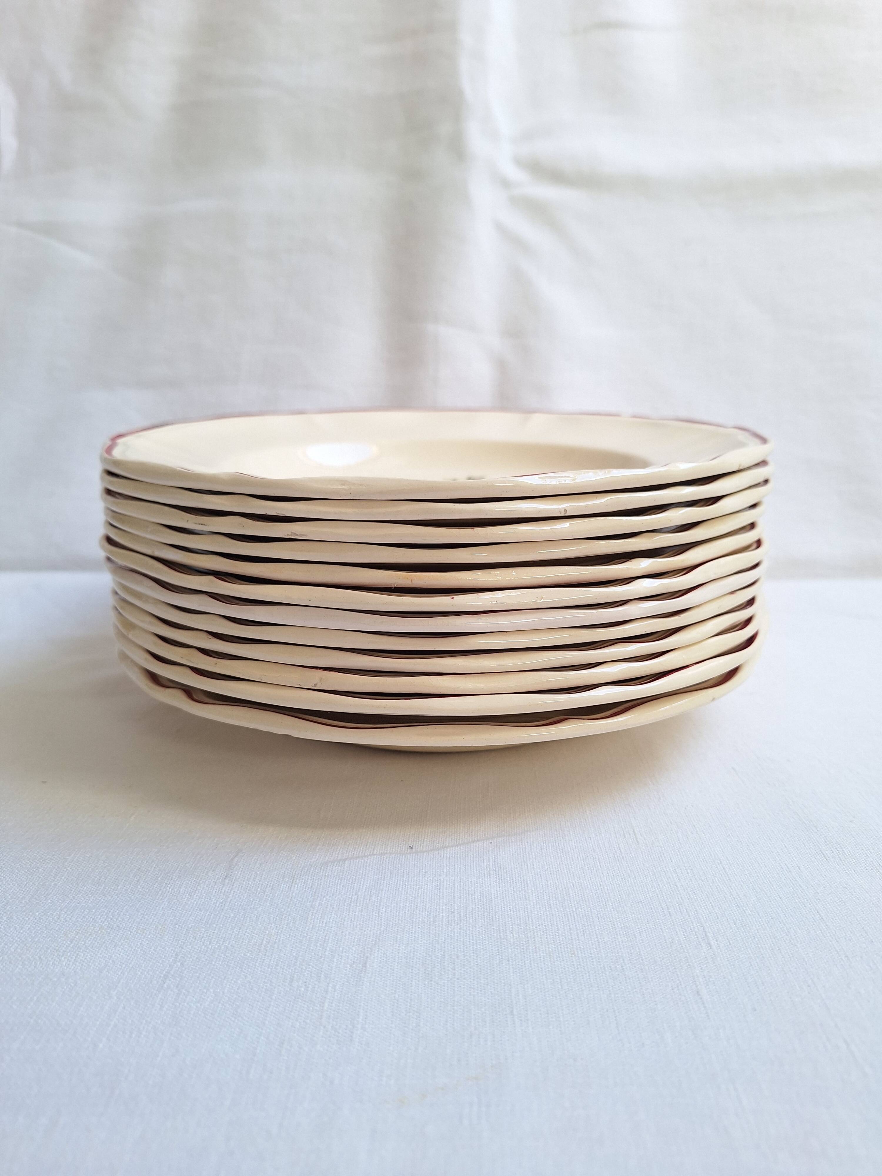Deep plates Digoin Sarreguemines Model Loraine