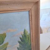 Oil on canvas landscape
