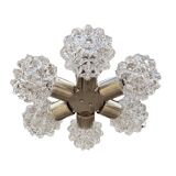 Sputnik chandelier, Kamenicky Senov, Czechoslovakia, 1970s.