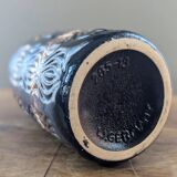 West Germany Scheurich 285-18 Onion Vase, Black Brown