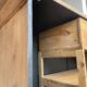2m pine counter or central island with storage
