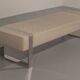 Leather bench with chrome base from Germany 1980