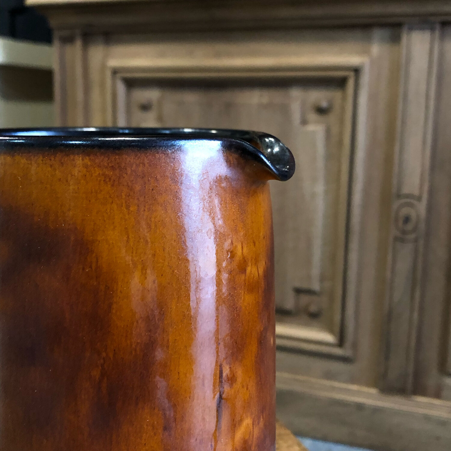 Ceramic pitcher vallauris